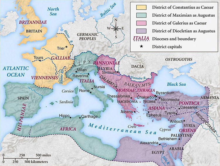 Tetrarquia-Mapa_Imperio_Romano